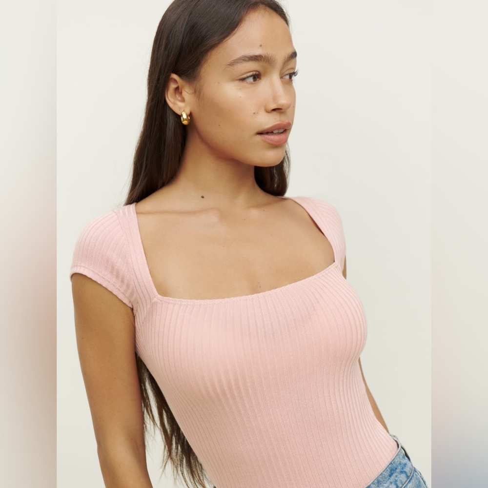 Reformation Bardot Knit Top